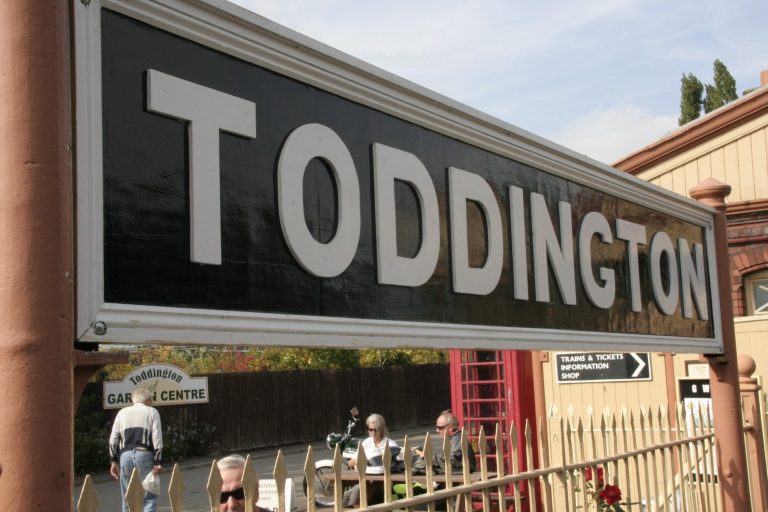 Sign of Toddington GWSR Railway Station