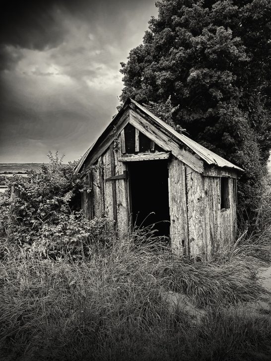 Hobbit House. A tiny dwelling abandoned on the edge of a farmers field having no obvious apparent purpose