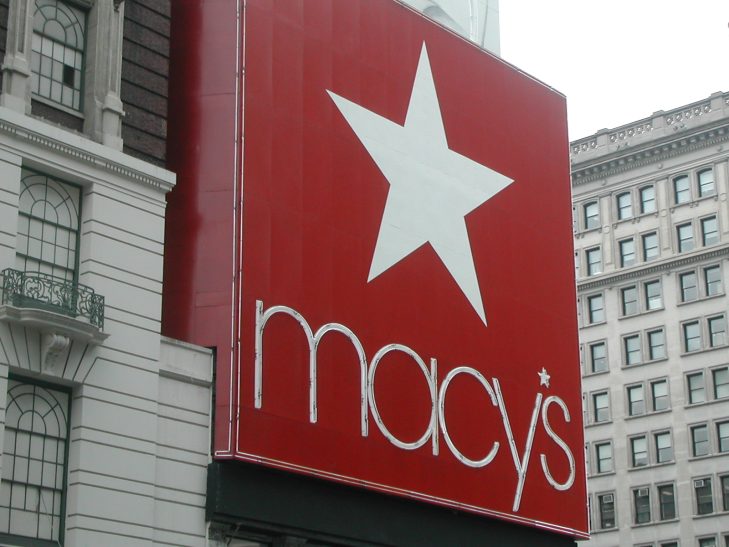 Macy's Store Sign New York a red sign with a white star